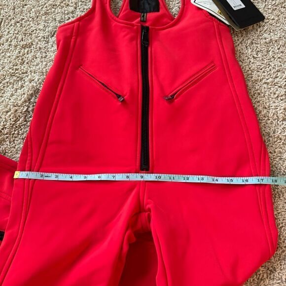 Goldbergh Phoebe Ski Pants Salopettes Bibs NWT Flame Red US 10 - Picture 5 of 6